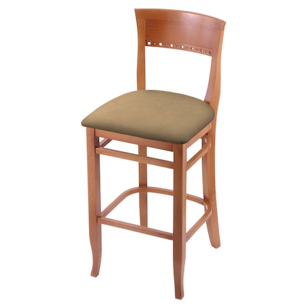 Holland Bar Stool Co 30" Bar Stool, Medium Finish, Canter Sand Seat 316030Med013